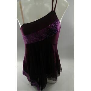 Dance Costume Medium Child Purple Art Stone 0355 Lyrical Ballet Contemporary